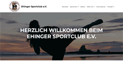 Desktop Screenshot of ehinger-sportclub.de