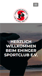 Mobile Screenshot of ehinger-sportclub.de